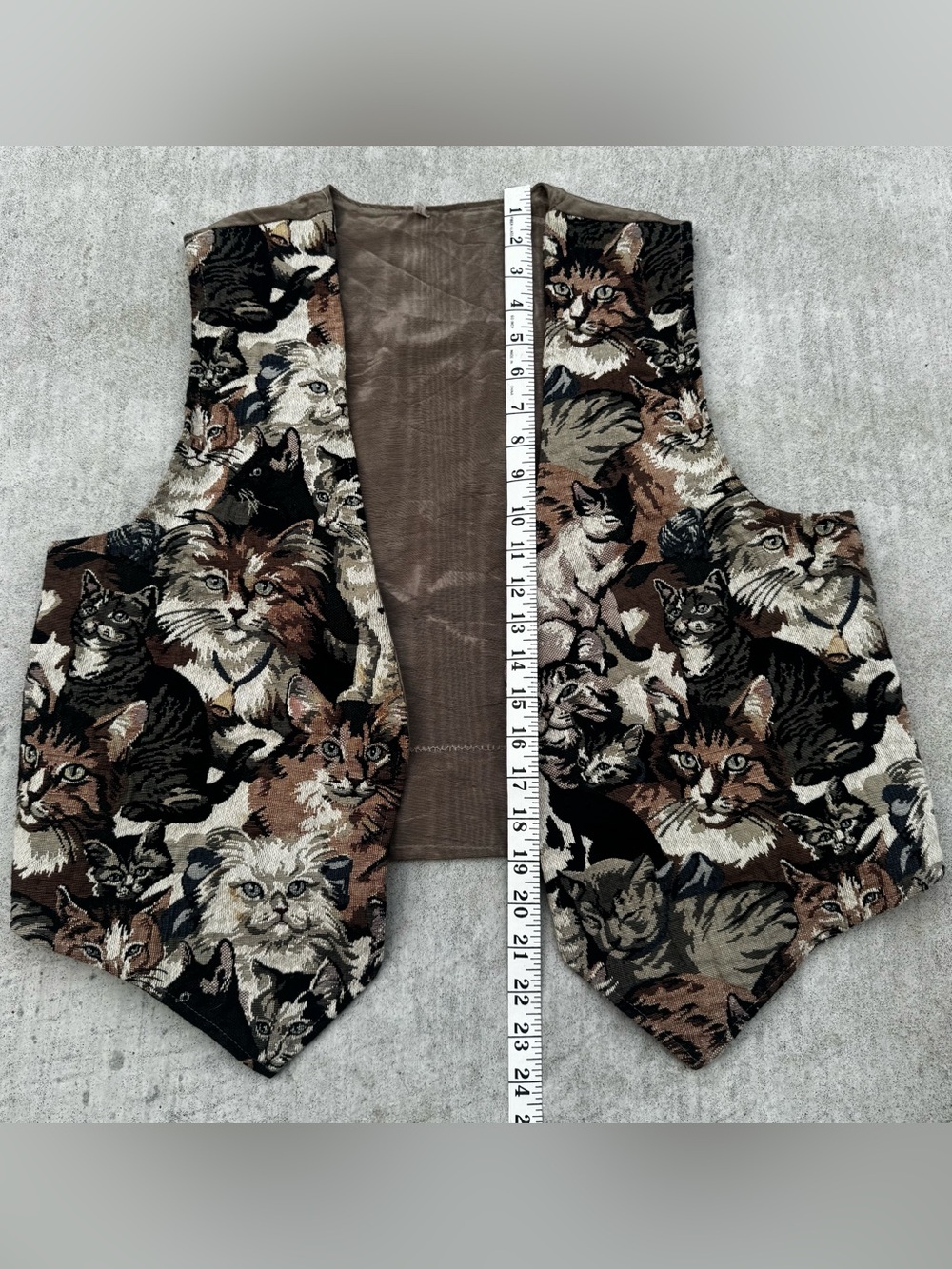 Vintage Embroidered Cat Vest - Picture 5 of 7